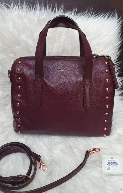 Fossil sydney sale satchel fig