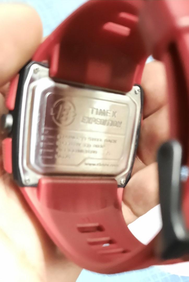 Timex expedition hotsell grid shock red