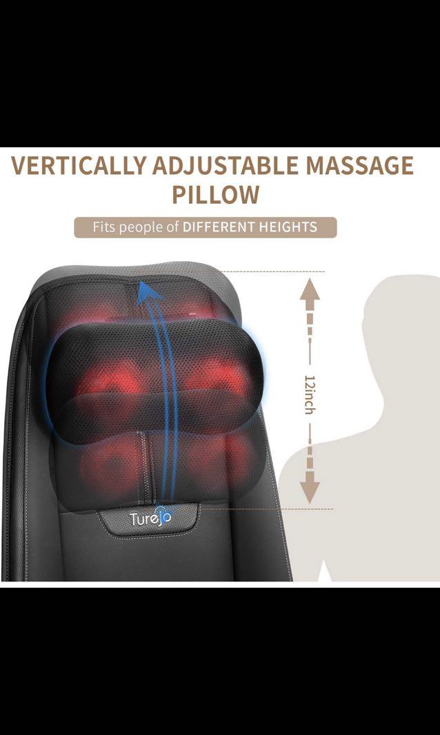 Turejo Massage Chair, Shiatsu Neck & Back Massager with Heat, Automatic