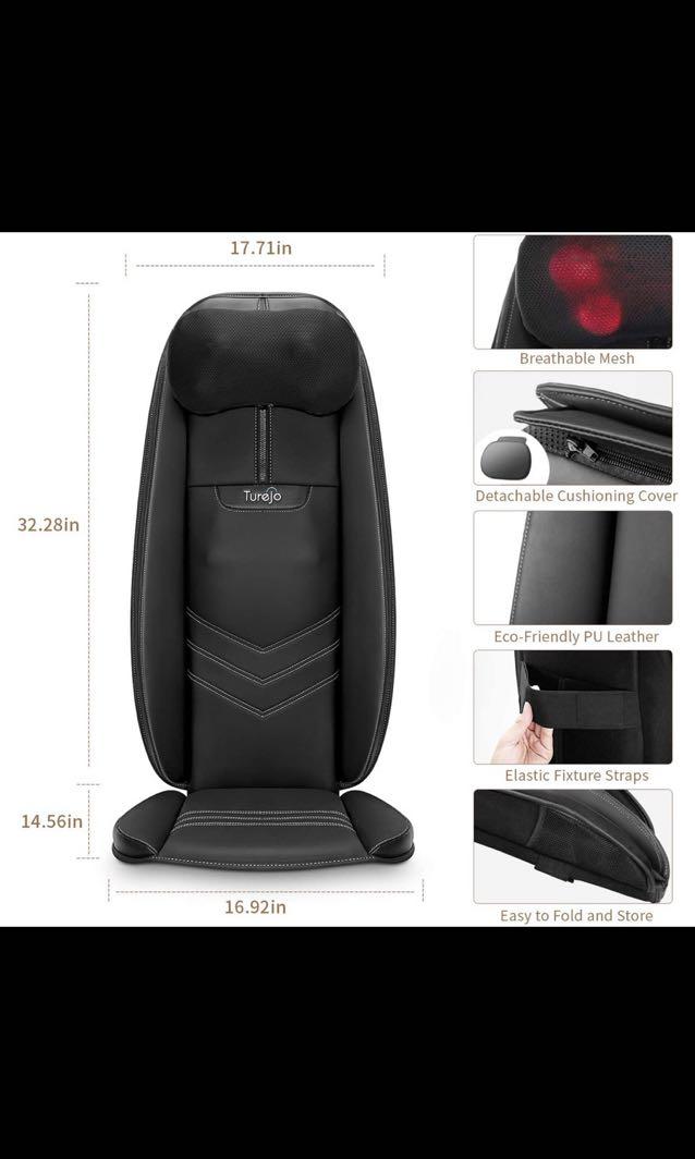 Turejo Massage Chair, Shiatsu Neck & Back Massager with Heat, Automatic