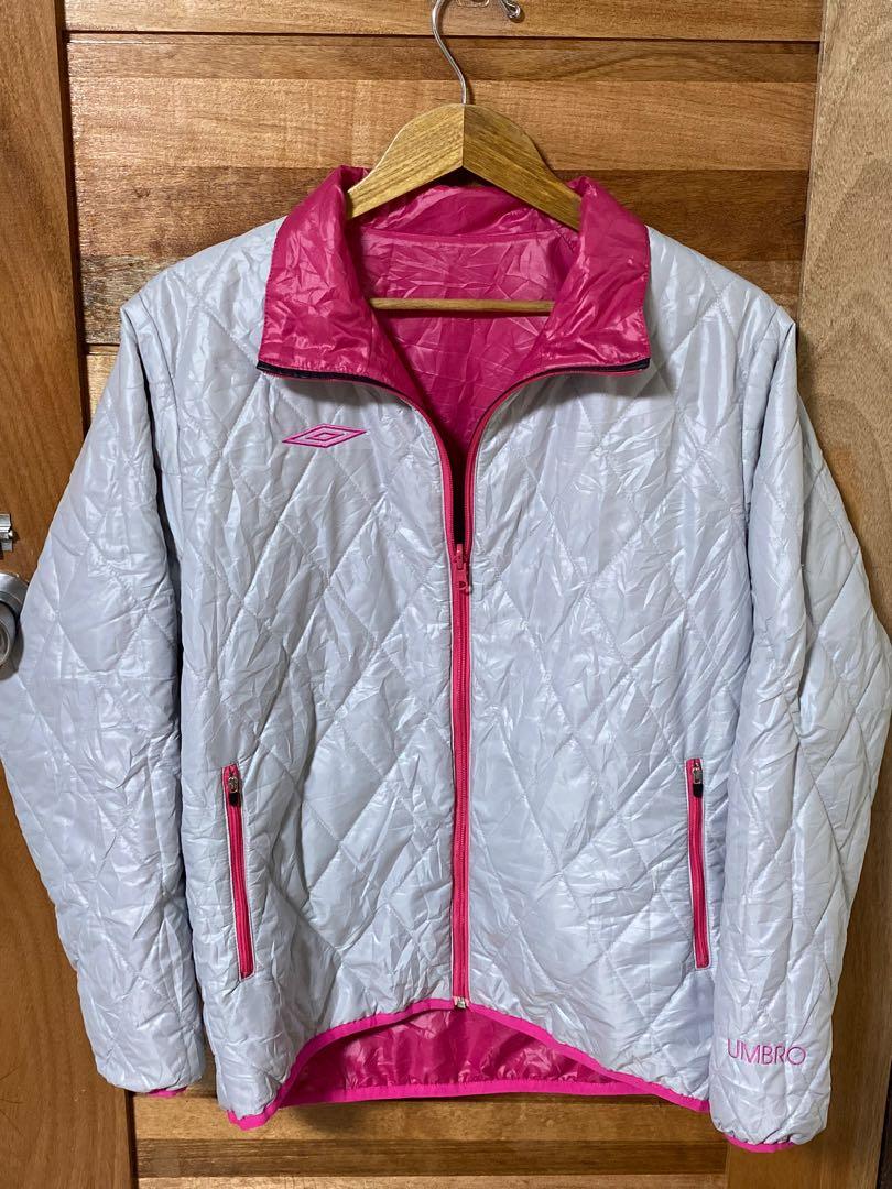 Umbro reversible puffer rain jacket 