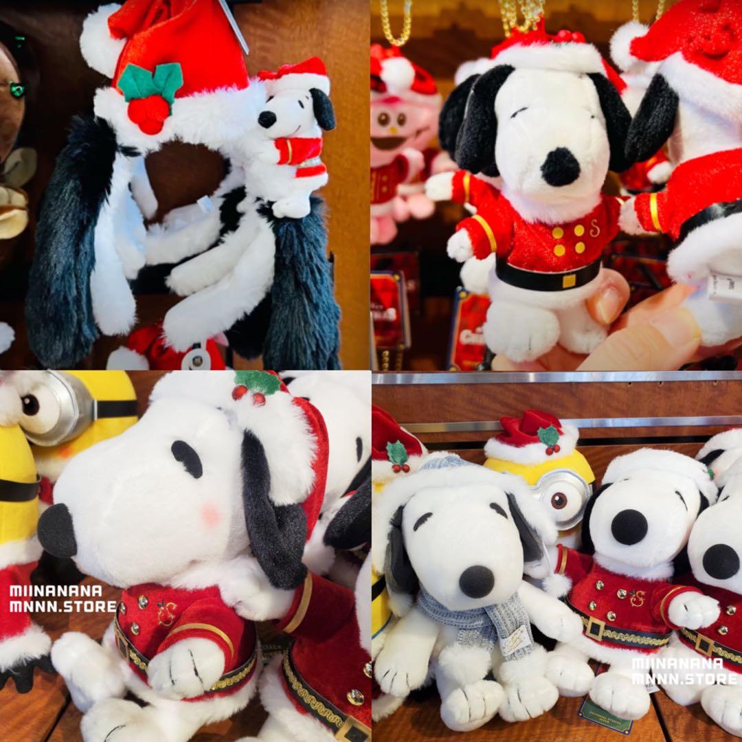 Usj Snoopy Christmas 21 Cuddly Snuggly Peanuts 聖誕系列snoopy Charlie Brown公仔 預購 Carousell