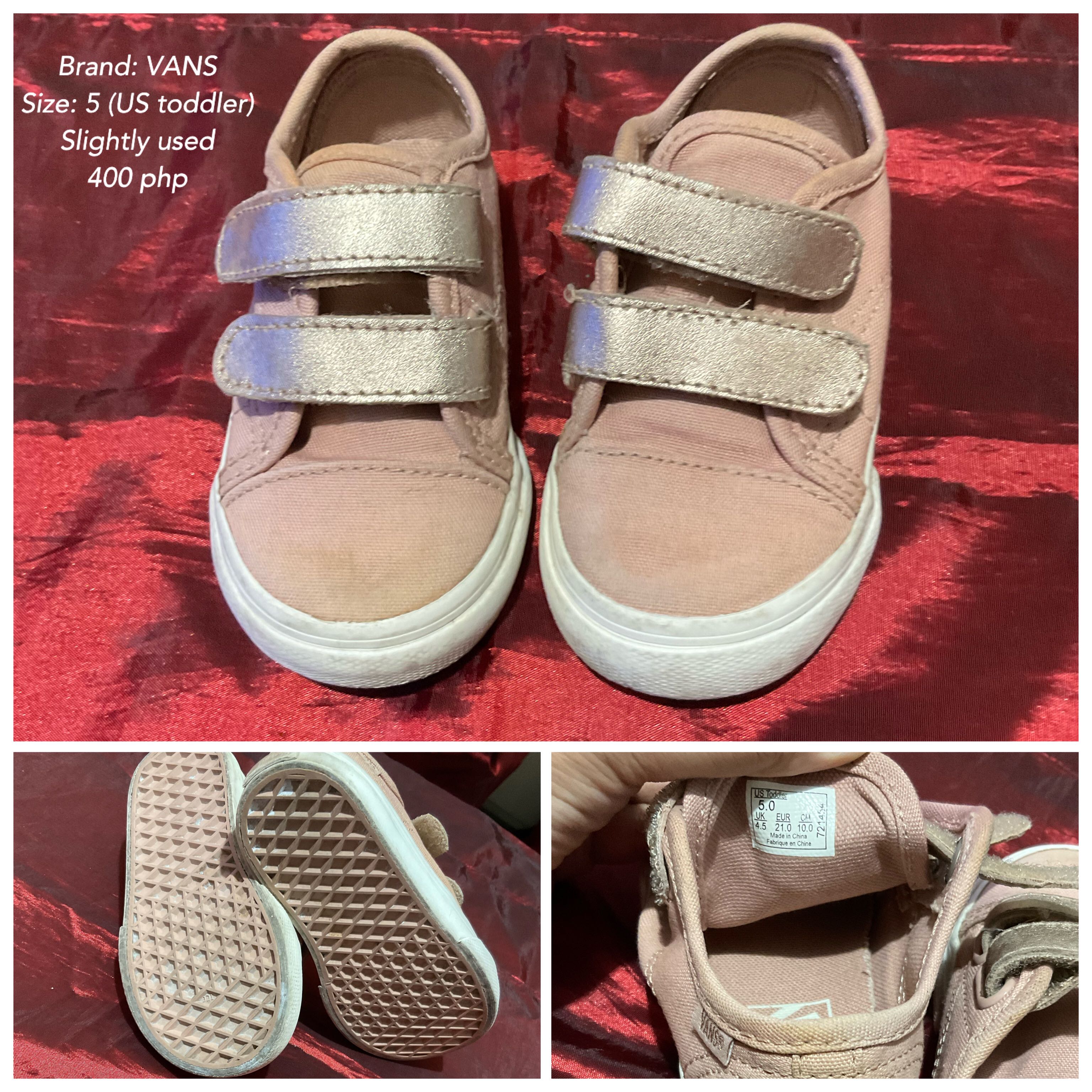 vans shoes youth size 5