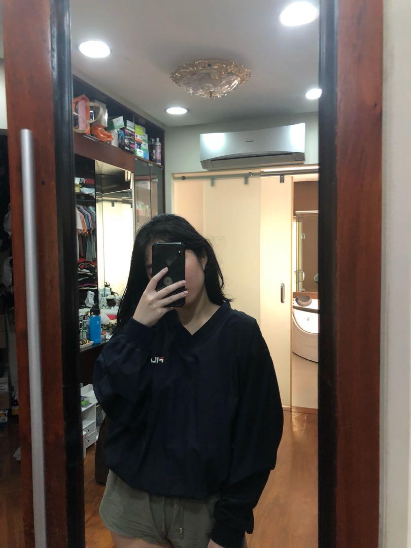 Vintage Fila v-neck top (Category: Activewear) located in San Juan City. Submitted by tappytap2 (Listing ID 1123971327, Image 3). Description: Original Fila v-neck top - vintage - sporty look - Pinterest aesthetic vibes - fits XS - M.