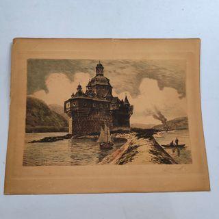 Vintage Lithograph Print