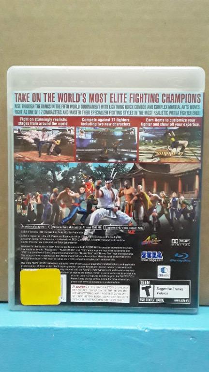 Virtua Fighter 5 PS3 Playstation 3 Games (Category: PlayStation) located in Antipolo. Submitted by irajstuff (Listing ID 1123990726, Image 2). Description: Virtua Fighter 5[b] is the fifth installment in Sega's Virtua Fighter series of arcade fighting games. The original version was released on the Sega Lindbergh arcade system board. The first location tests took place on November 26, 2005 [11] leading to the official release on July 12, 2006 in 