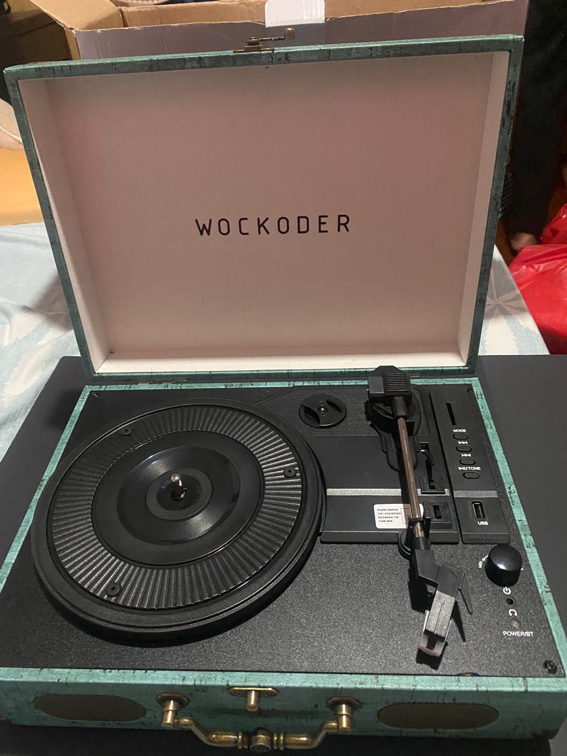 Wockoder Suitcase Turntable, Audio 
