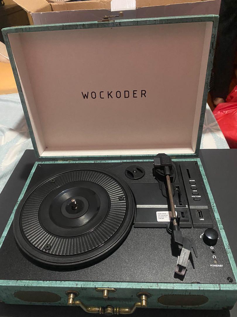 Wockoder 2025 briefcase turntable