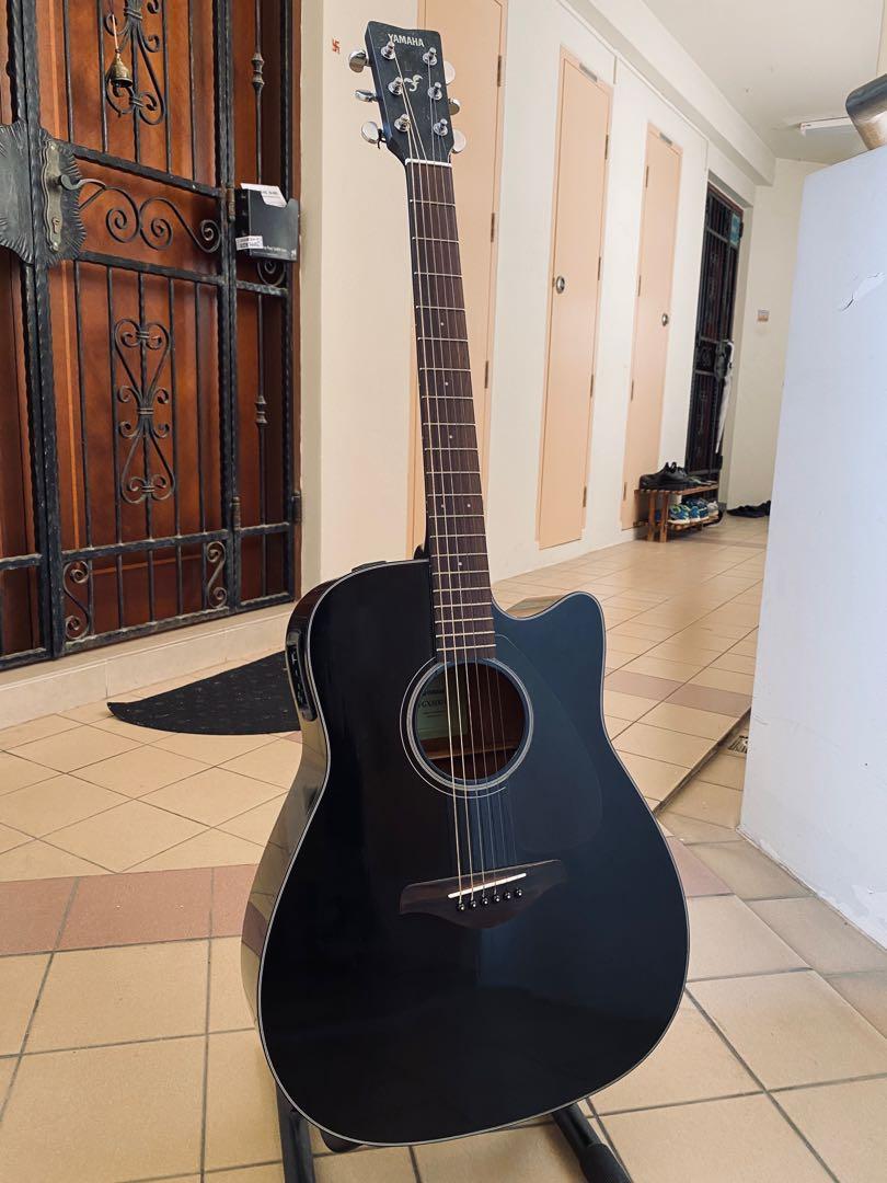 Yamaha acoustic guitar with pickup shop