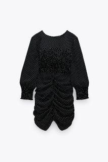 Zara dotted dress