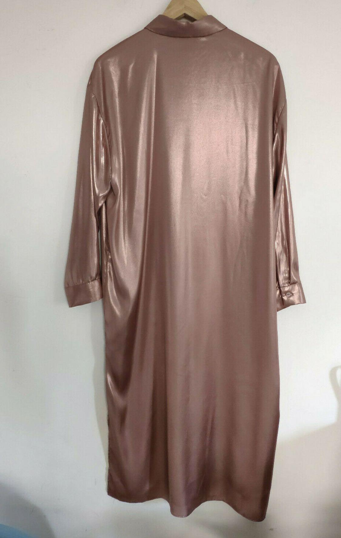 SOLD!! Zara rose gold shirt dress 