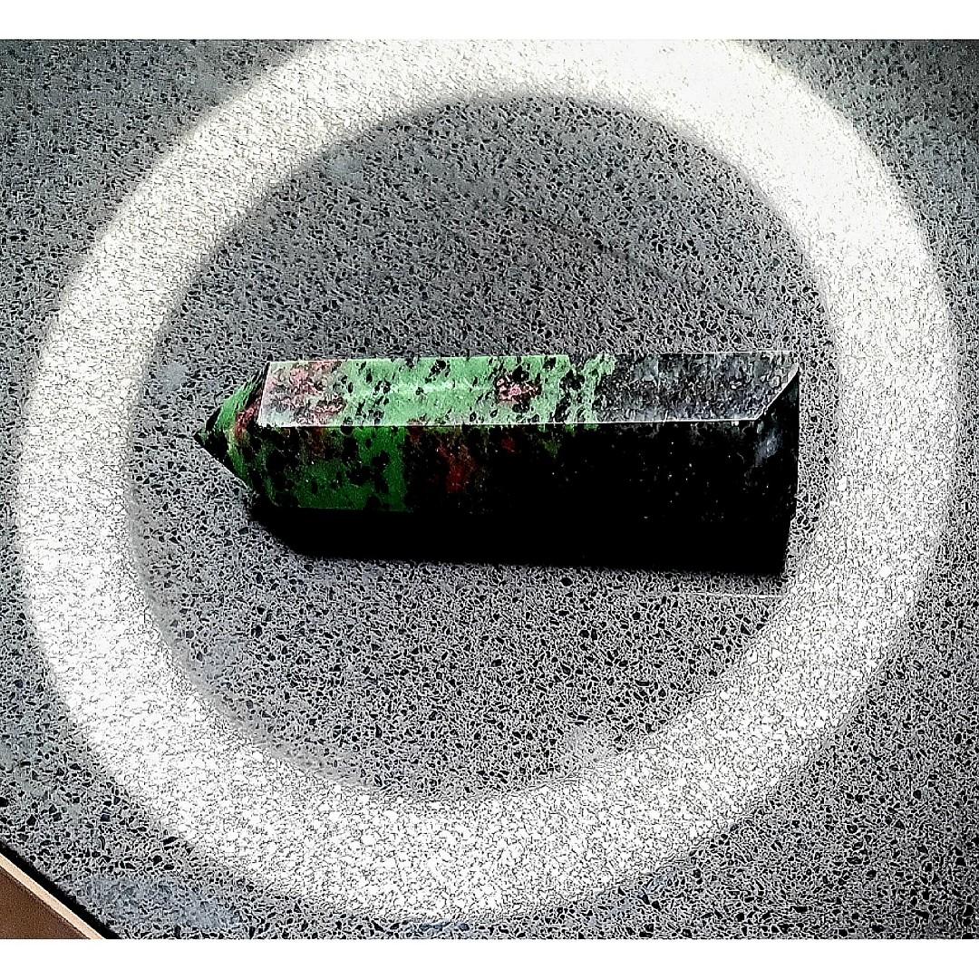 Zoisite Point (Category: Everything Else) located in Singapore. Submitted by gmm08 (Listing ID 1123921139, Image 1). Description: Zoisite is a Calcium Aluminium Hydroxy Sorosilicate, belonging to the episode group of minerals and includes several gem varieties. It is a Stone of Return. Properties: 》Return to the self 》Return to one's center 》Return to relaxation 》Return to healthy norms 》Serves as a reset button 》Return the mind back to its objec