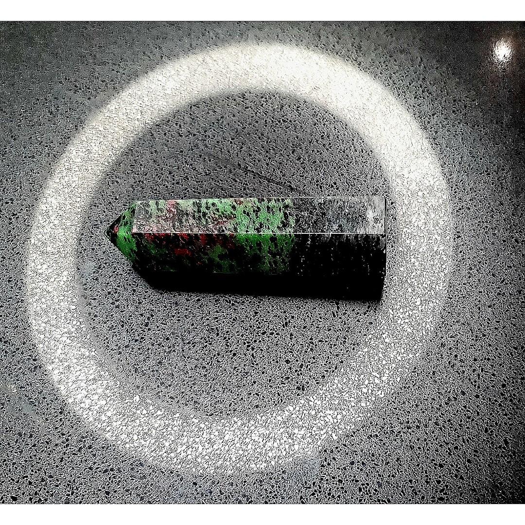 Zoisite Point (Category: Everything Else) located in Singapore. Submitted by gmm08 (Listing ID 1123921139, Image 3). Description: Zoisite is a Calcium Aluminium Hydroxy Sorosilicate, belonging to the episode group of minerals and includes several gem varieties. It is a Stone of Return. Properties: 》Return to the self 》Return to one's center 》Return to relaxation 》Return to healthy norms 》Serves as a reset button 》Return the mind back to its objec