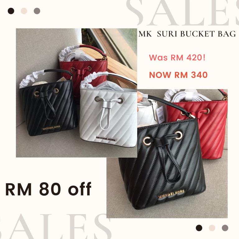 Michael Kors Suri Small Bucket Crossbody Bag, Women's Fashion, Bags &  Wallets, Cross-body Bags on Carousell