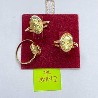18K Saudi Gold cameo ring