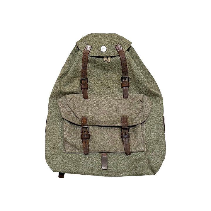 1952 Vintage Swiss Army Salt Pepper Backpack 瑞士胡椒鹽軍背包