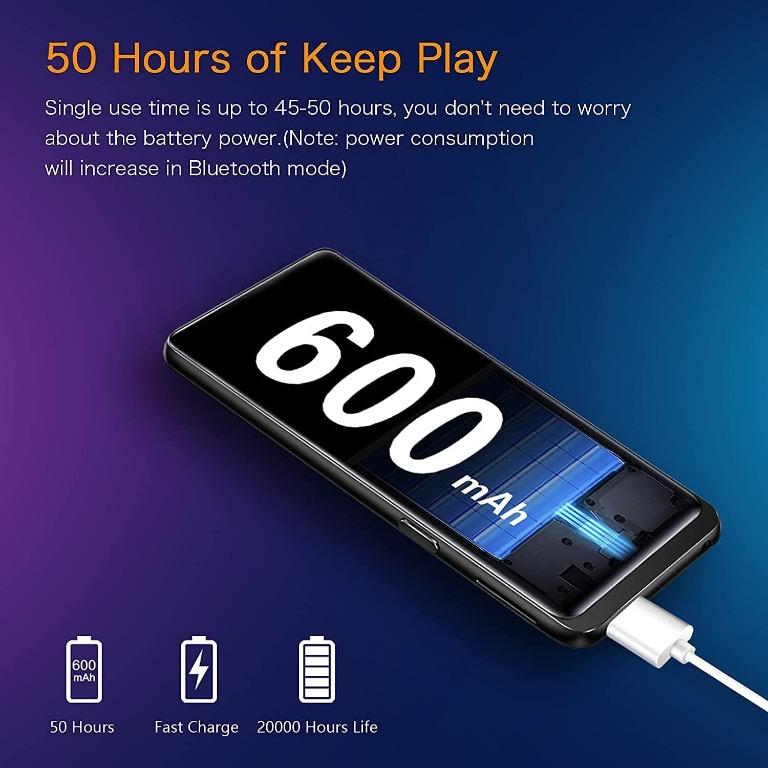 32GB MP3 Player, mibao MP3 Player with Bluetooth 4.2, Music Player with