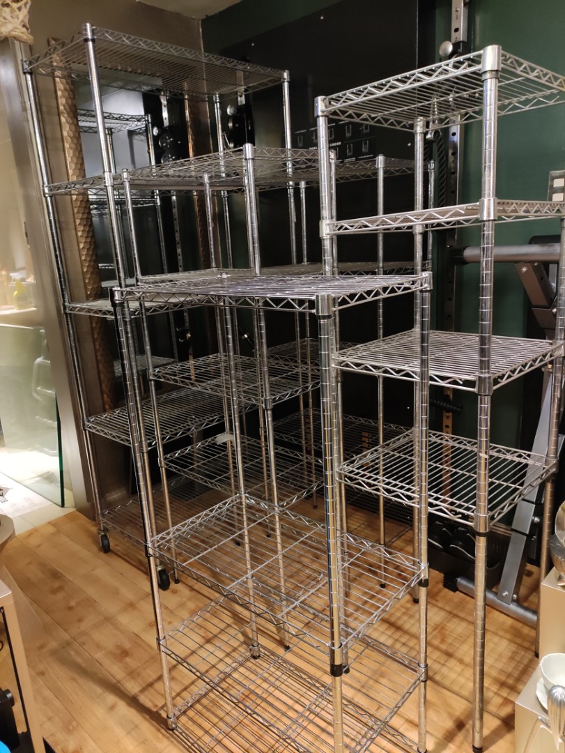 5 Stainless Steel Shelving Racks fr S&R, CWDepot, Furniture & Home