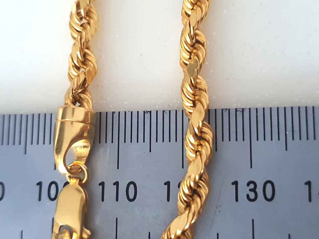 Semi hollow hotsell gold chain