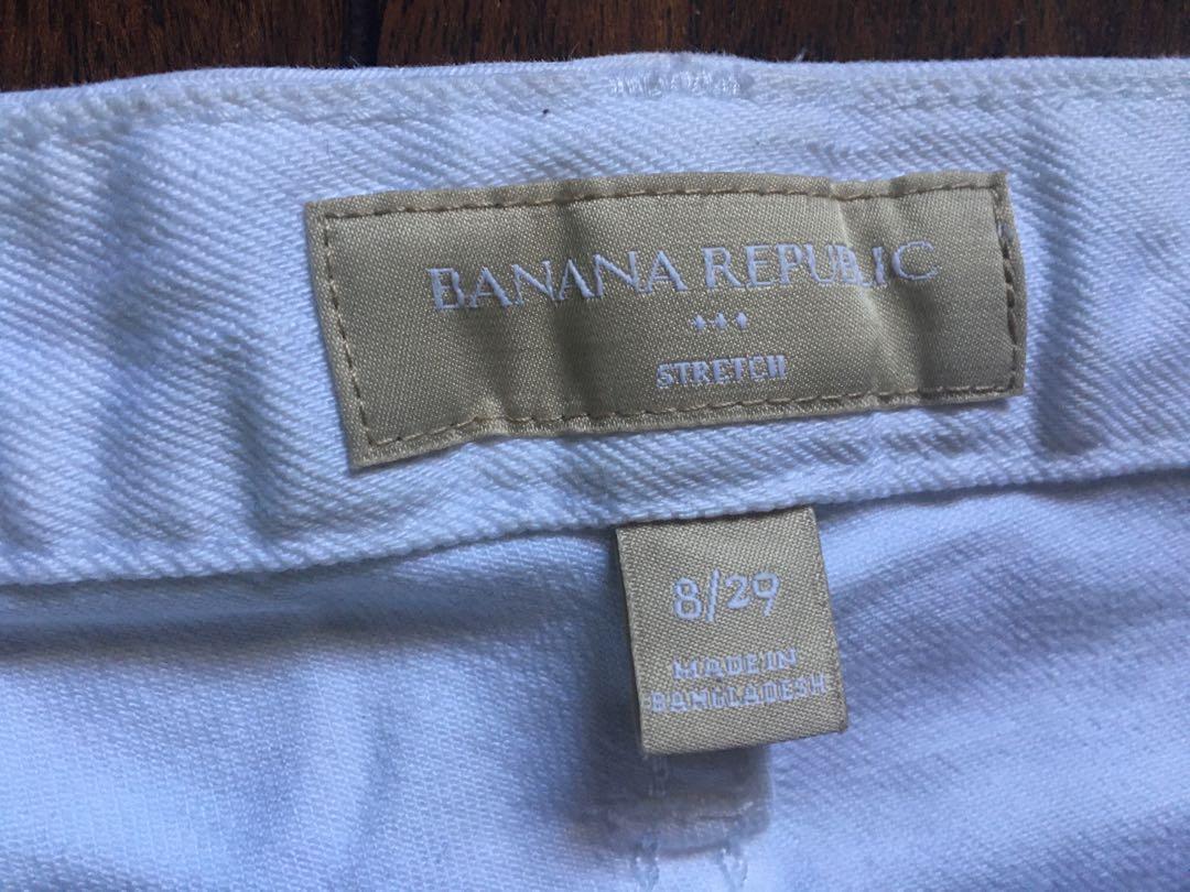 Complejo Adaptabilidad Influencia Banana Republic Sz 8 Women's Stretch White Pants rn#54023 ca#17897, Women's  Fashion, Bottoms, Other Bottoms on Carousell