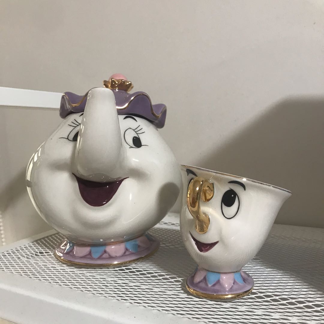 Beauty and the beast teapot set, Furniture & Home Living, Home Decor