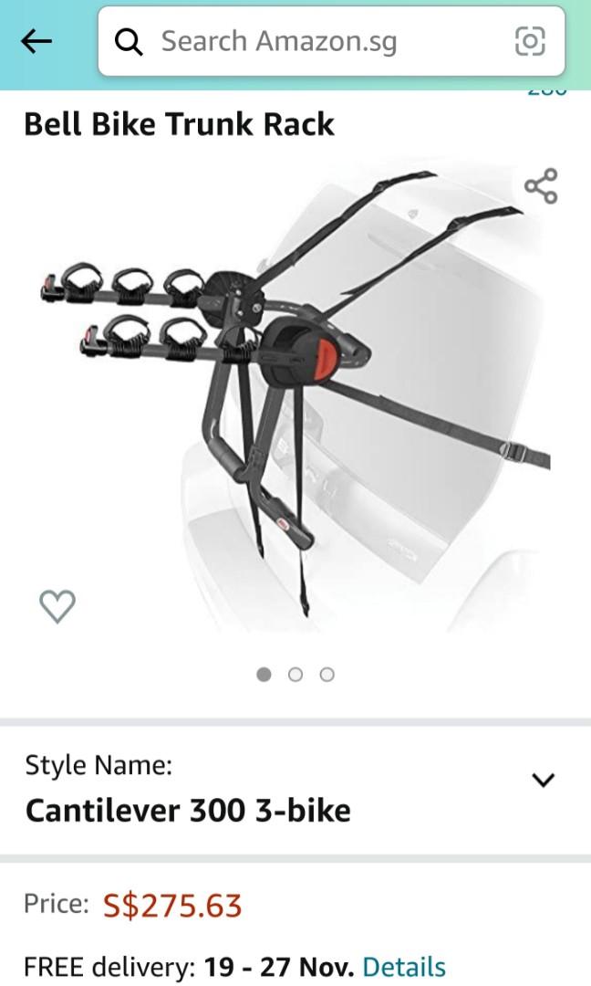 Bell deluxe shop 3 bike carrier
