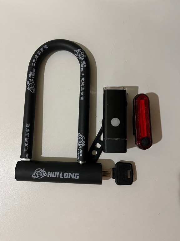 Bike lock and lights, Sports Equipment, Bicycles & Parts, Bicycles on