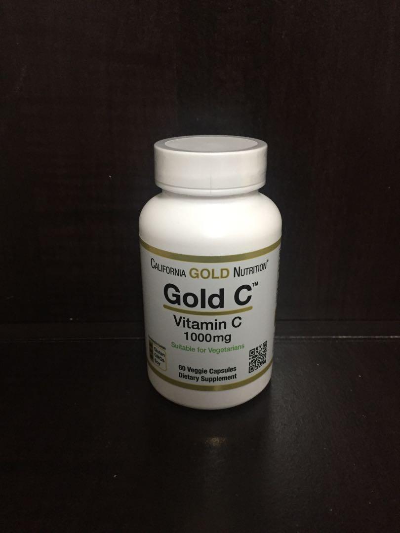 California Gold Nutrition Gold C Vitamin C supplement 1000mg capsules ...