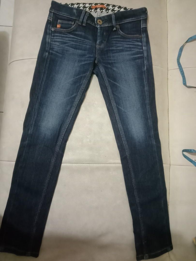 celana jeans wanita PL import something Edwin, Fesyen Wanita, Pakaian