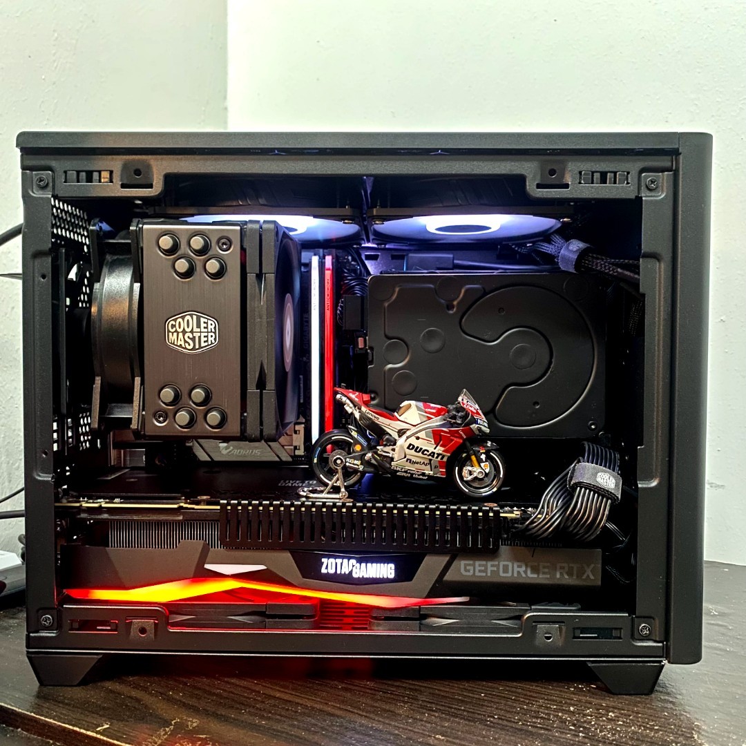 Cooler Master NR200P ITX Case + 4 Slim Fans, Computers & Tech, Parts