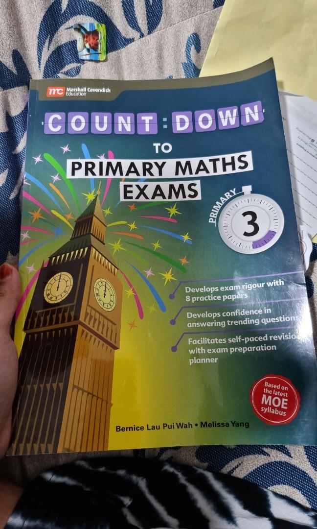 Countdown to primary maths exam primary 3, Hobbies & Toys, Books
