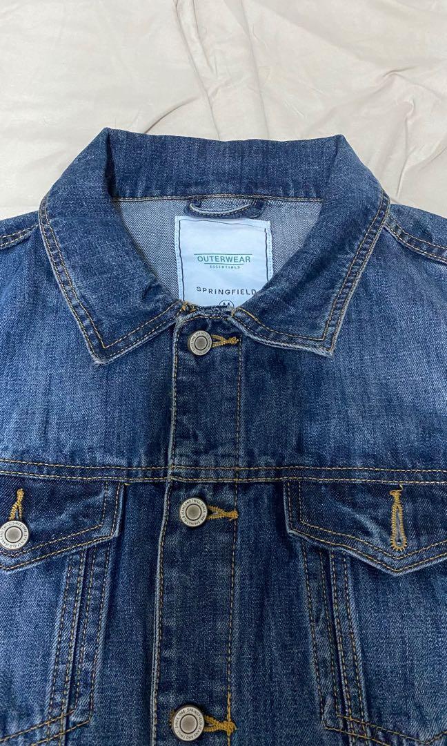 Denim Jacket (Category: Coats, Jackets and Outerwear) located in Mandaluyong City. Submitted by _luxe4less (Listing ID 1124249301, Image 2). Description: Springfield never used No tag Medium.
