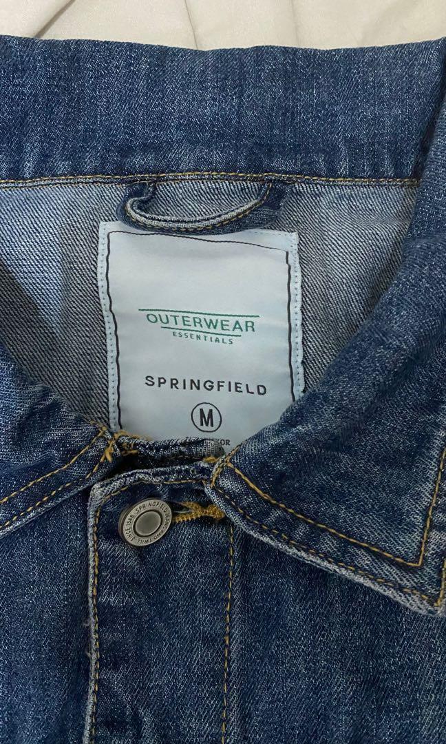 Denim Jacket (Category: Coats, Jackets and Outerwear) located in Mandaluyong City. Submitted by _luxe4less (Listing ID 1124249301, Image 3). Description: Springfield never used No tag Medium.