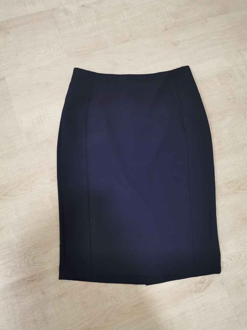 Navy pencil online skirt dorothy perkins
