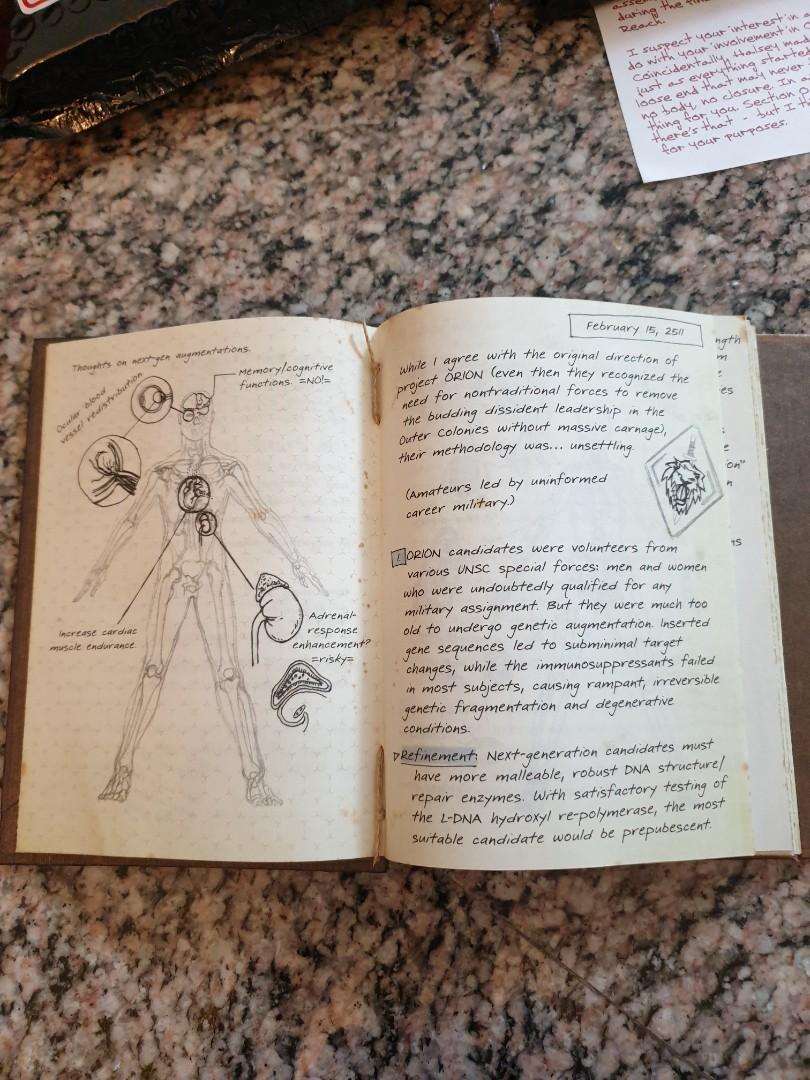 HALO REACH - Journal De Bord Du Dr Catherine Halsey - Livre Bungie 2010