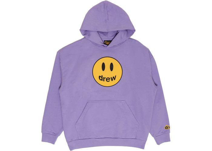 drew house mascot hoodie lavender size M, Men's Fashion, Tops u0026 Sets,  Hoodies on Carousell