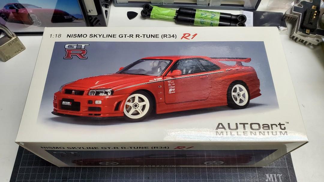 Fac 中古未開封autoart 1 18 Nissan Nismo Skyline Gtr R Tune R34 N1 Not Supra 車nsx 興趣及遊戲 玩具 遊戲類 Carousell