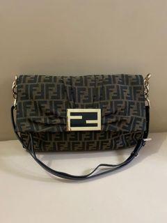 Fendi Zucca Mia Flap Bag Authentic