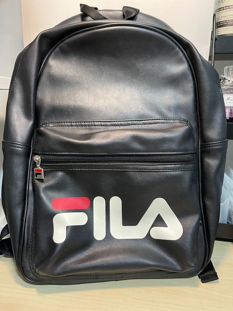 Fila leather backpack shop