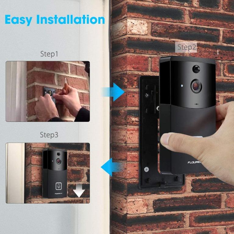 Floureon wifi wireless smart best sale video doorbell