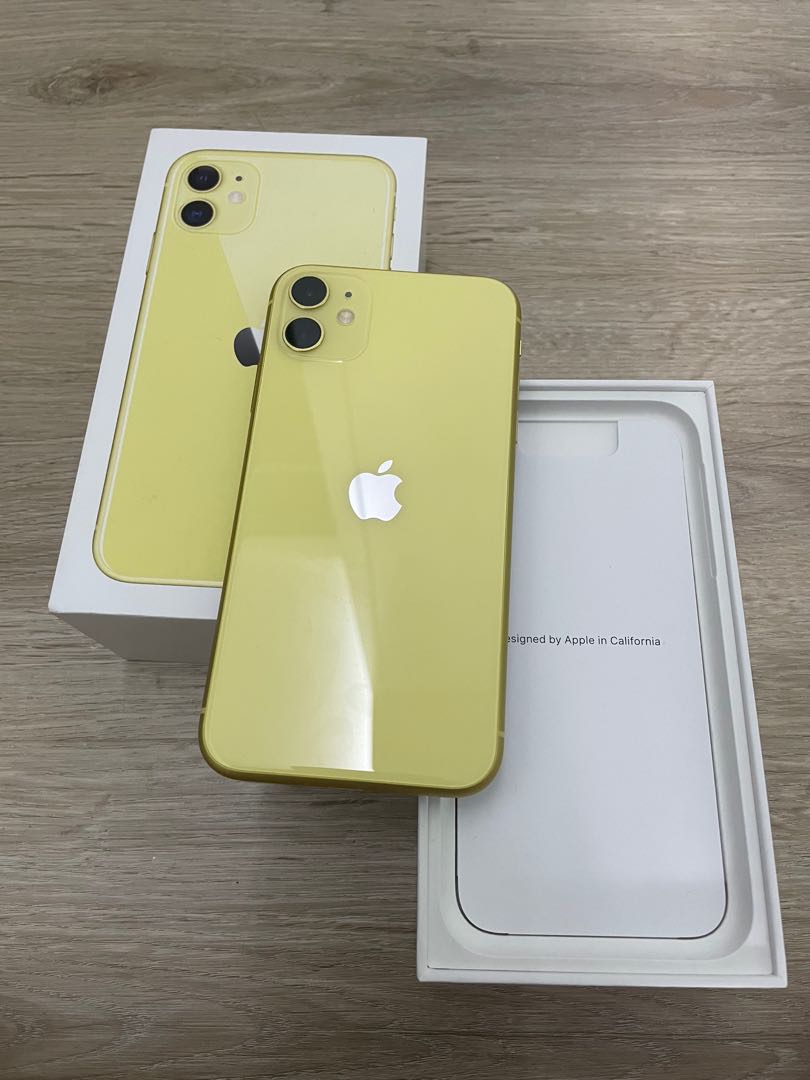 Full set Apple Iphone 11 Yellow 64gb, Mobile Phones & Gadgets, Mobile
