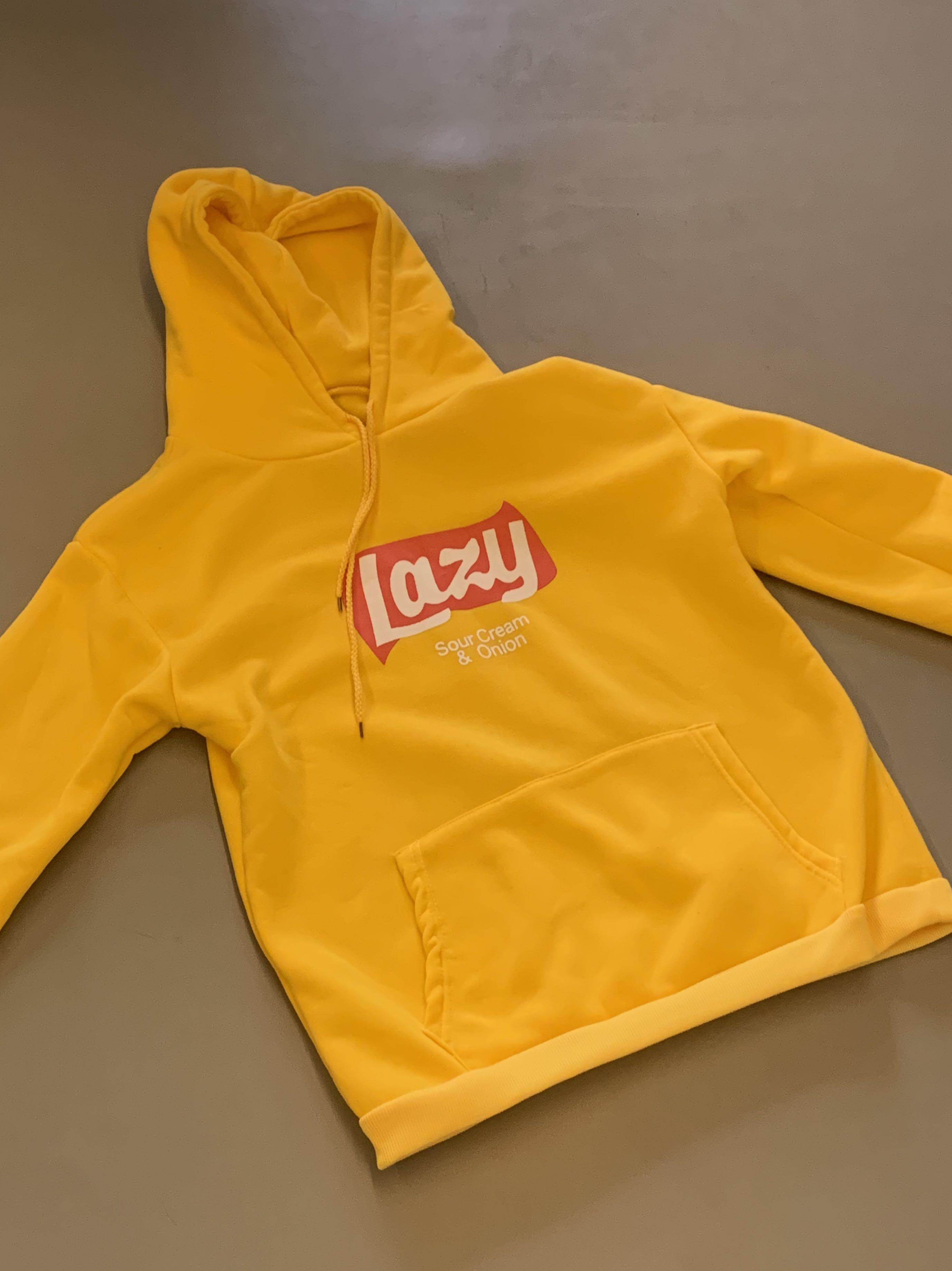 Lazy hoodie yellow 2025