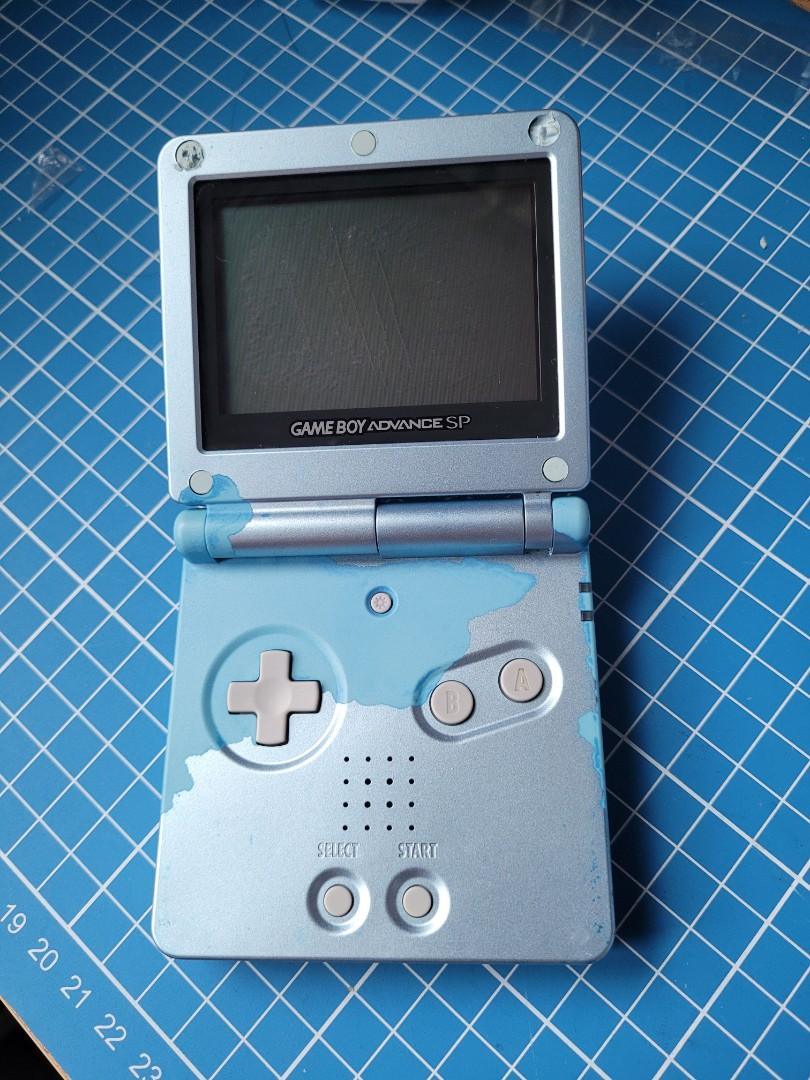 GameBoy Advance Nintendo GBA SP Japan Console Handheld AGS001 PEARL BLUE.