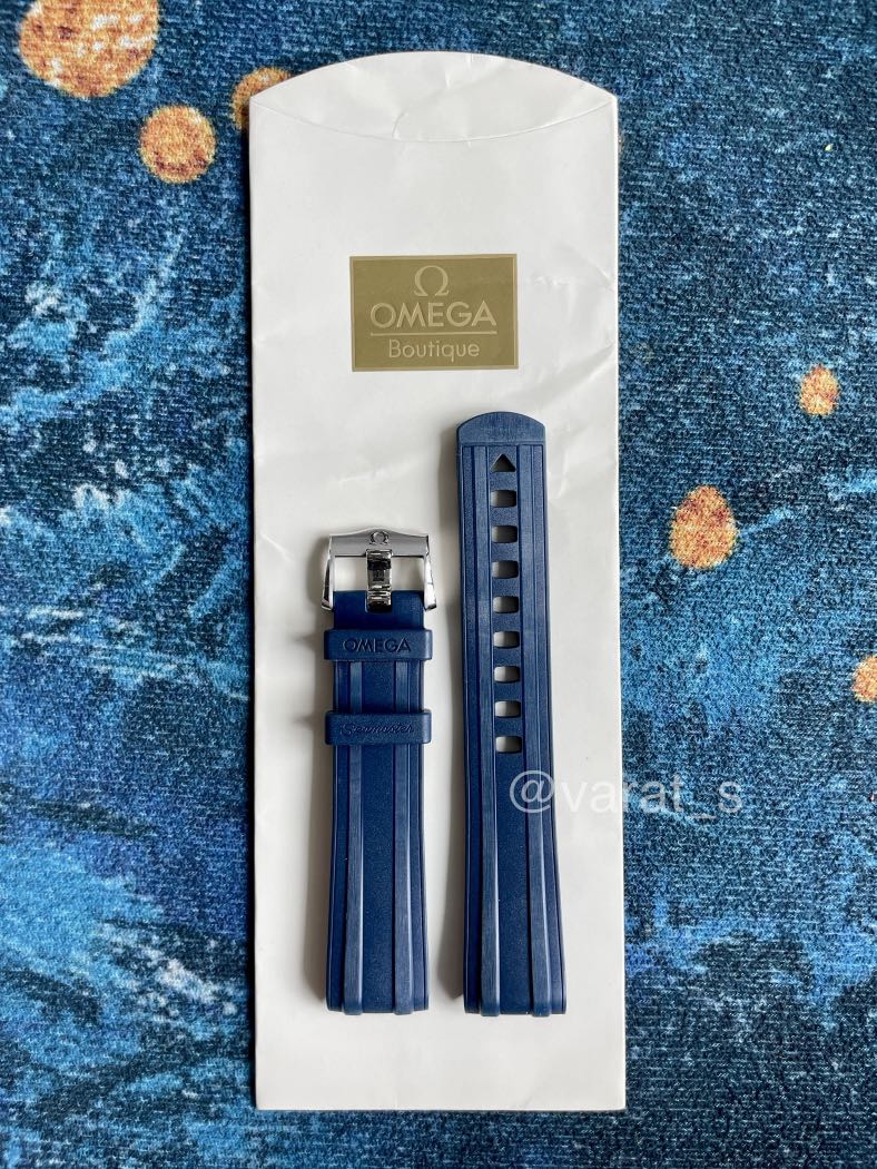 Genuine omega sales rubber strap