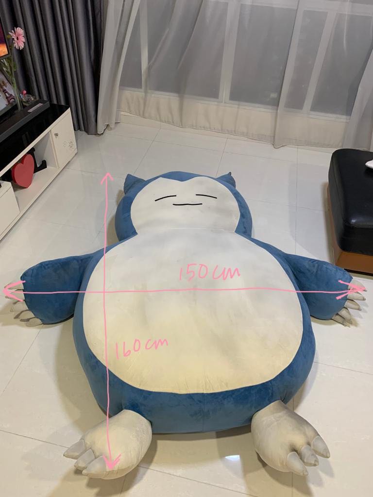 Giant Size Snorlax 150cm width X 160cm tall Hobbies Toys