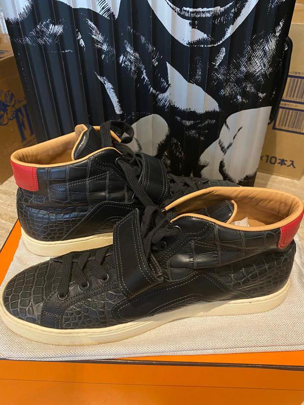 Hermes crocodile skin sneakers size 43, Men's Fashion, Footwear, Sneakers  on Carousell