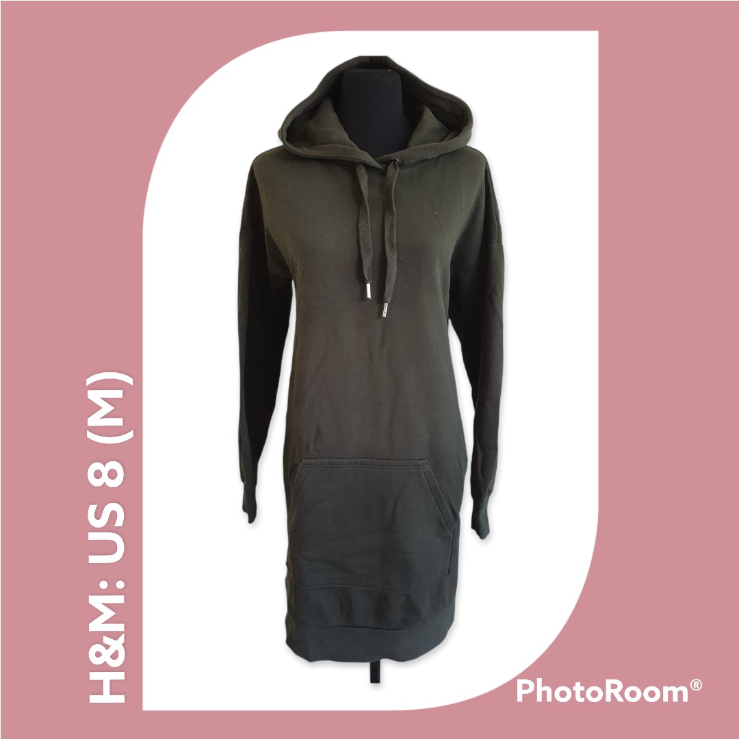 H and m hoodie dress best sale