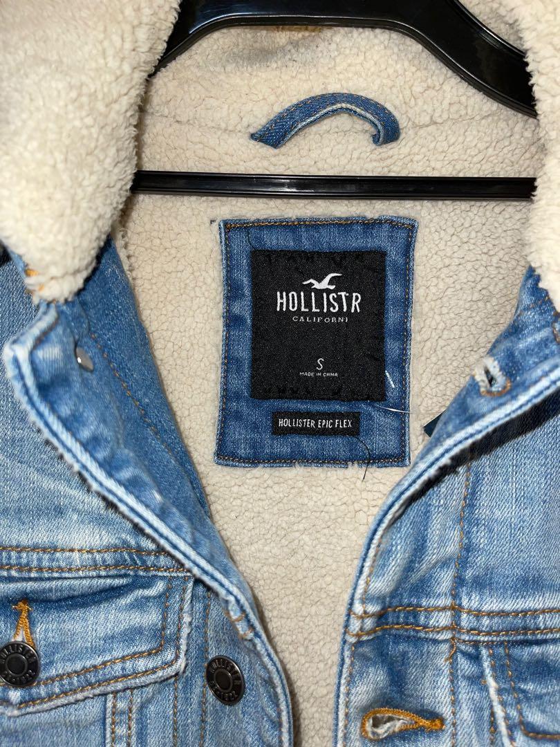 Hollister sherpa store denim jacket