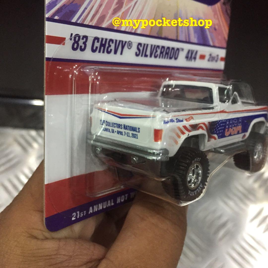 Details about   83 Chevy Silverado 4x4 2021 Hot Wheels 21st National Convention #2 Series Car