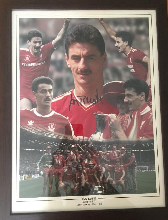 Ian rush 2024 signed liverpool shirt
